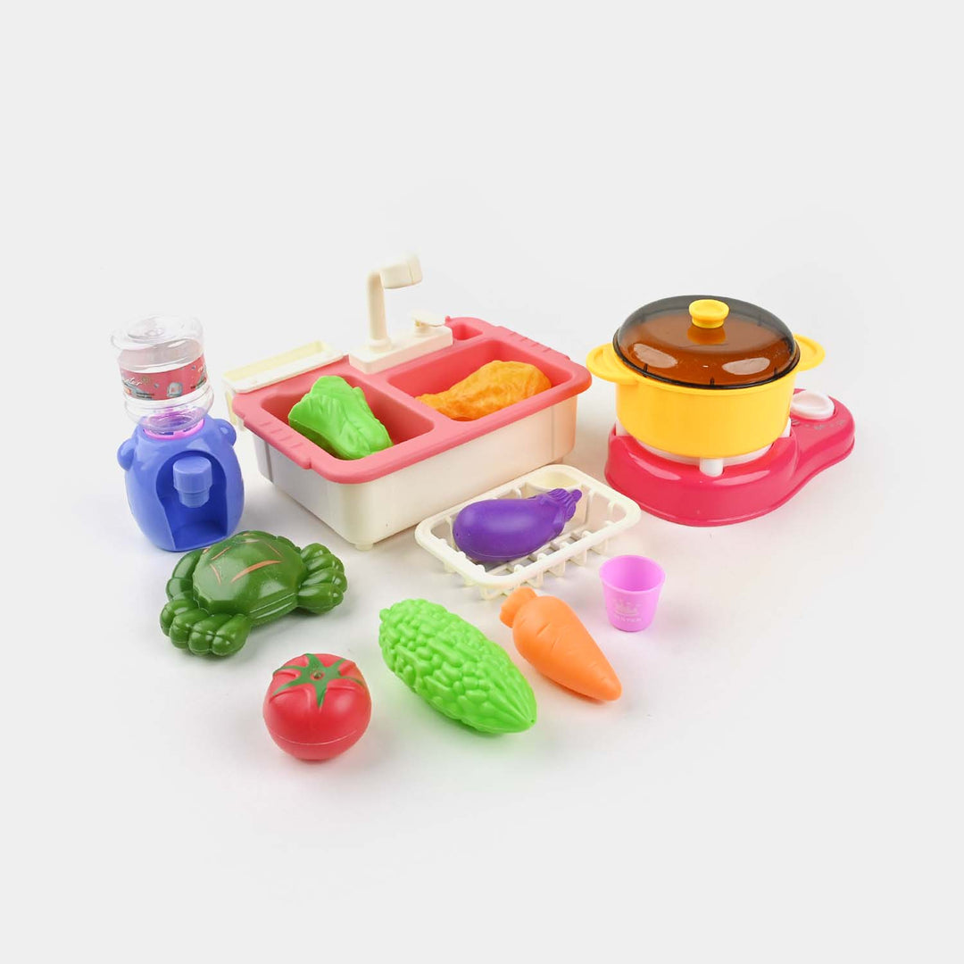 π§½ Kids Kitchen Sink Toy Set π₯π | Working Faucet π§ & Vegetables π₯¬ | Fun Dishwasher Play Basin for Toddlers πΆ