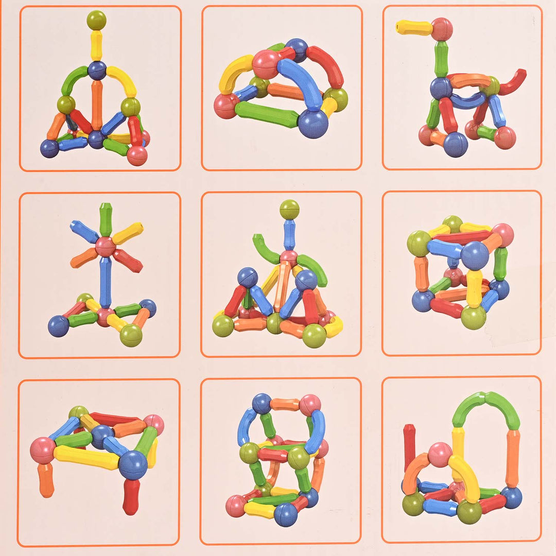 Magnetic Building Sticks for Kids – Creative STEM Toy Set